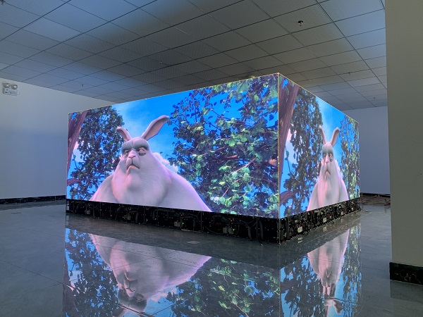 Wéi et ausgesäit fir eng grouss Gréisst Quadrat Eck Led Mauer
