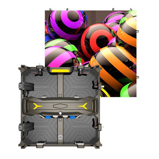 LDR Serie Cost Effective Indoor Hire Curve LED Screen 500x500mm Die Casting Aluminium Hire Panel Mat LED Lampe an LED Modul Schutz Design